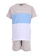 Kids' Set with Shorts Summer 2pcs Ecru