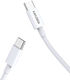 Kakusiga KSC-653 USB 2.0 Cable USB-C Male - USB-C 100W White 0.25m