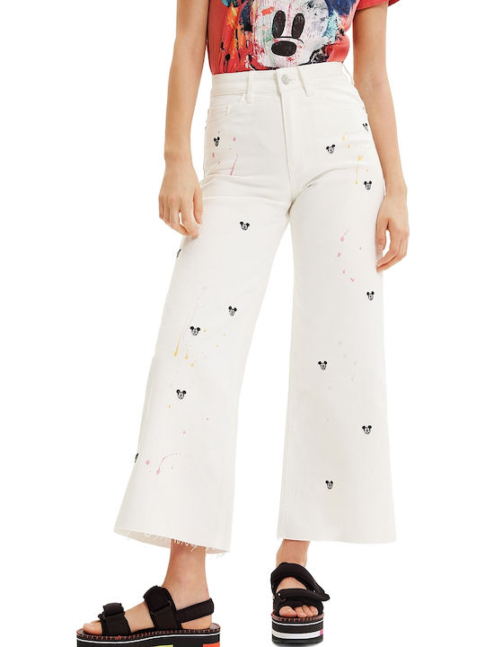 Mickeys Damenjeans Weiß