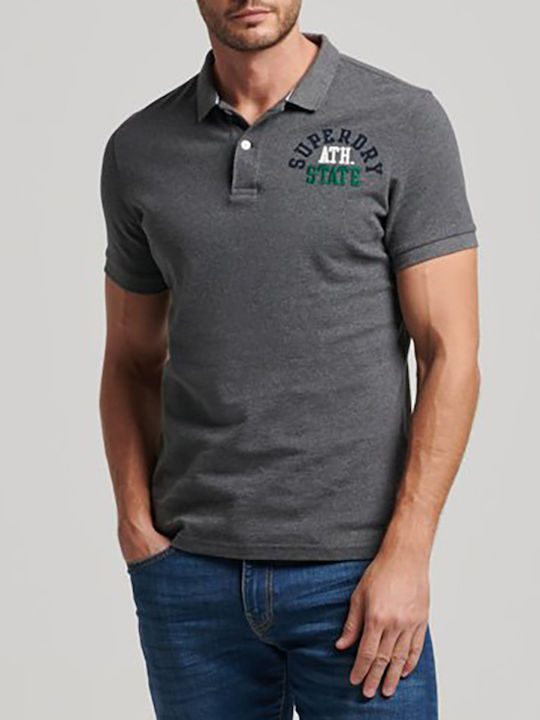 Superdry Superdry Short Sleeve Polo Grey Men's ...