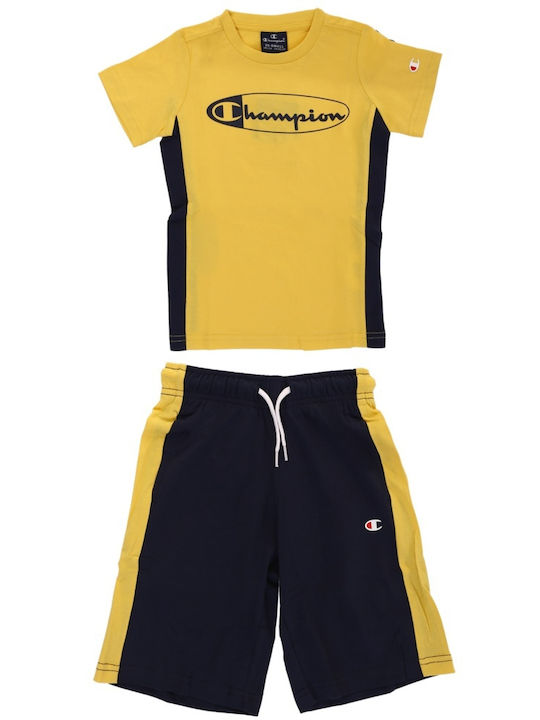 Champion Kinder-Set mit Shorts Sommer 2Stück Gelb