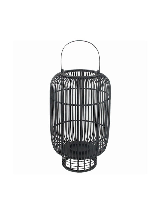 Art et Lumiere Bamboo Lantern Black 37x37x64.5cm