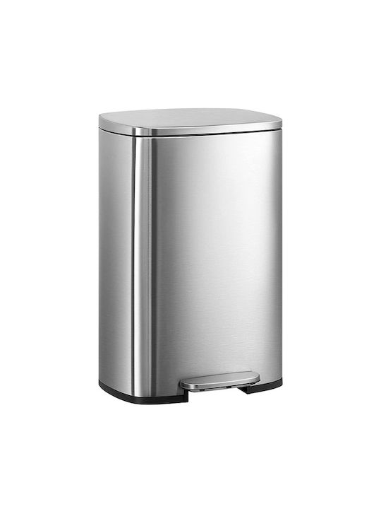 Vesta Waste Bin Waste made of Stainless Steel with Pedal Silver 50lt 1pcs