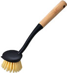 Estia Bamboo Cleaning Brush with Handle Black