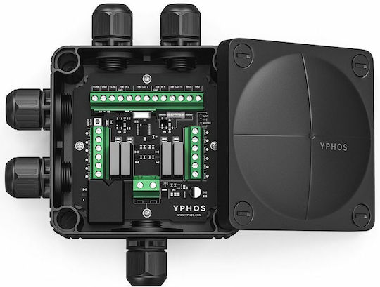 Eval Yphos Surface Mounted Electrical Box Branching Watertight IP67 in Black Color