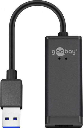 Goobay 39038 Αντάπτορας Δικτύου USB με Ενσύρματη Σύνδεση Gigabit Ethernet