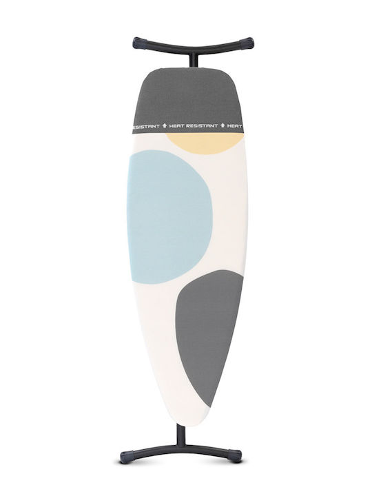 Brabantia Spring Bubbles Ironing Board for Steam Iron Foldable 135x45x102cm