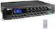 Power Dynamics PDW500MP3 Integriert Kommerzieller Verstärker mit 6 Zonen 500W/100V und USB/FM-Anschlüssen in Schwarz Farbe