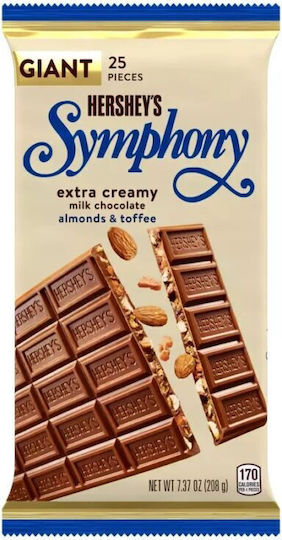 Hershey Giant Symphony Ciocolata Lapte Cu migdale 209gr