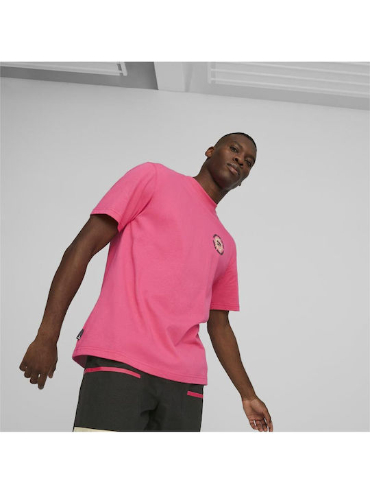 PUMA Downtown Graphic Short Sleeve T-shirt Pink