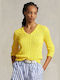 Ralph Lauren Women's Long Sleeve Sweater Cotton Yellow