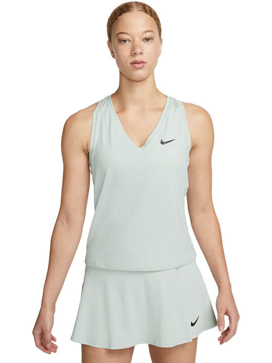 Nike Γυναικεία Μπλούζα Αμάνικη Ασημί
