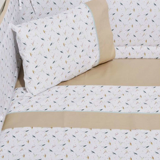 Baby Oliver Beige Fitted Sheet 110x170cm