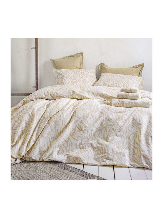 Rythmos Quilt Set Queen 220x240cm Austin Beige 3pcs