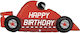 Luftballon Folie Jumbo Rot Formel 142cm
