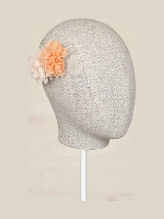 Abel & Lula Kids Bobby Pin Flower in Orange Col...