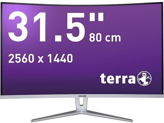 Terra Wortmann AG 3280W V2 VA Curved Monitor 31.5" QHD 2560x1440 165Hz με Χρόνο Απόκρισης 5ms GTG Ασημί