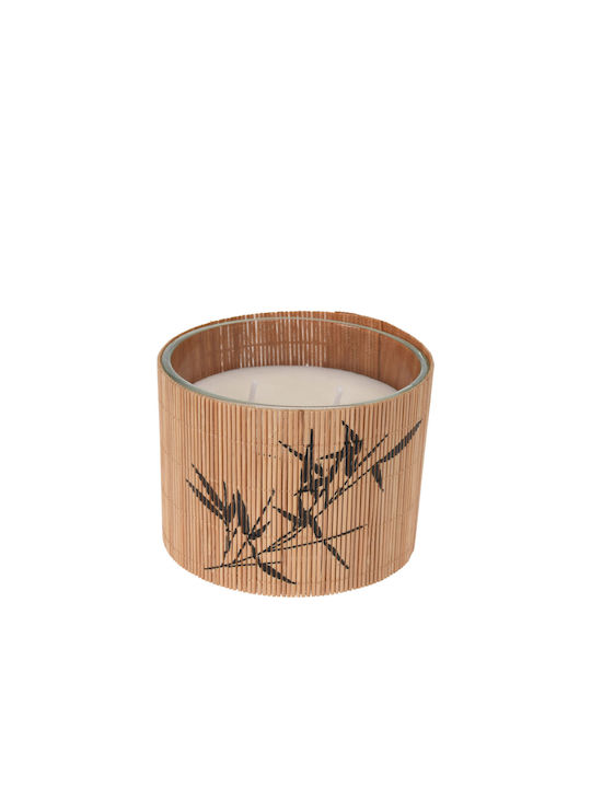 Zaros Aromatic Candle in Jar with Sandalwood Perfume 10x10cm