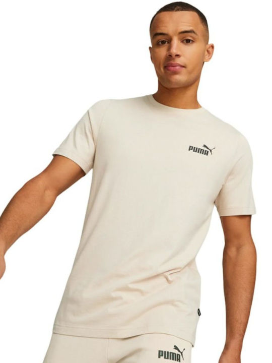 Puma Herren T-Shirt Kurzarm Beige