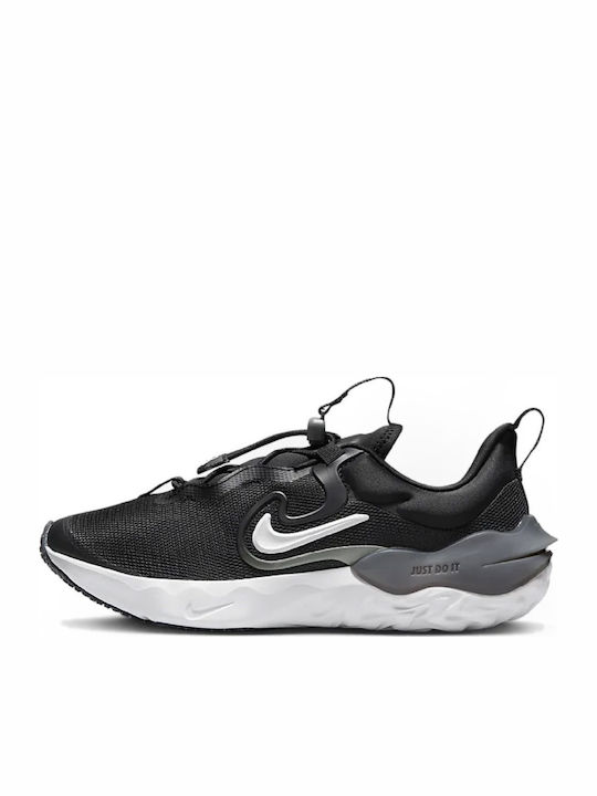 Flow Kinder Sportschuhe Laufen Slip-On Schwarz