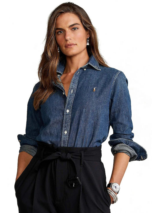 Ralph Lauren Γυναικείο Πουκάμισο Blau