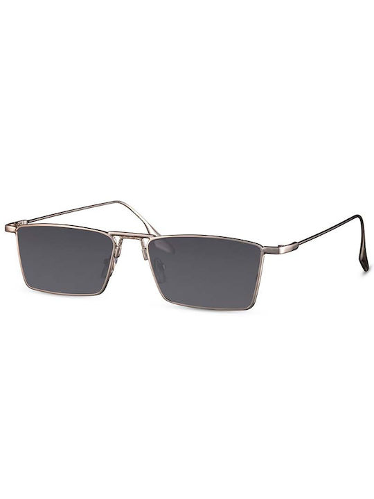 Solo-Solis Sunglasses with Gold Metal Frame and Gray Lenses NDL5514
