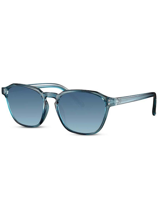 Solo-Solis Men's Sunglasses with Blue Acetate Frame and Blue Lenses NDL6208