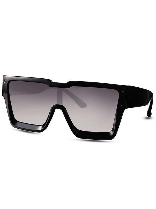 Solo-Solis Sonnenbrillen mit Schwarz Rahmen und Gray Verlaufsfarbe Linse NDL5561