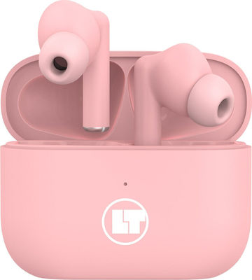 Lamtech LAM112839 In-ear Bluetooth Handsfree Ακουστικά με Θήκη Φόρτισης Ροζ