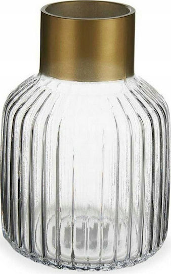 Gift Decor Διακοσμητικό Βάζο Glas Gold 12x12x12cm 1Stück