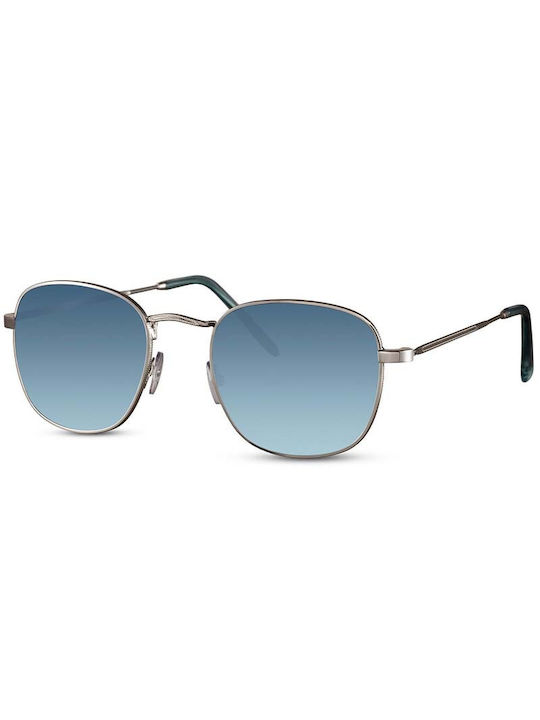 Solo-Solis Sunglasses with Silver Metal Frame and Blue Gradient Lenses NDL6233