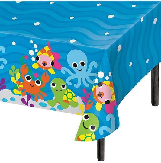 Creative Converting Juvi Ocean Τραπεζομάντηλο για Party Πλαστικό 259x137cm Μπλε 333028