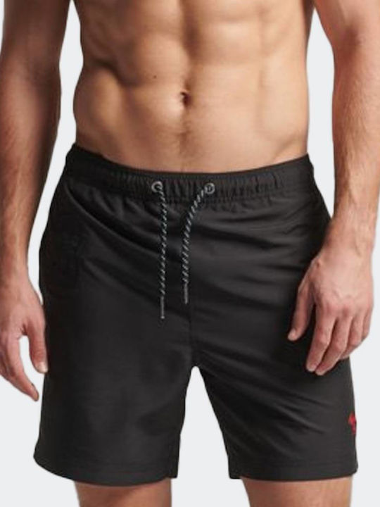 Ovin Vintage Men's Swimwear Shorts Black Floral