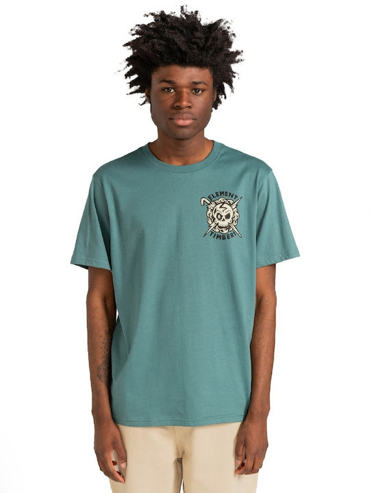 Element Summon Ανδρικό T-shirt Κοντομάνικο Πετρόλ