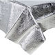Creative Converting Party Tablecover Plastic Silver 38320