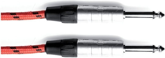 Gewa Cablu 6,3 mm de sex masculin - 6,3 mm de sex masculin 3m Roșu (190.516)