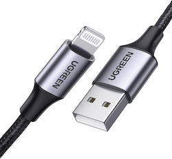 Ugreen US199 Braided USB-A to Lightning Cable Μαύρο 1.5m (99175)