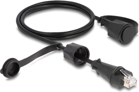 DeLock U/FTP (STP) Cat.6 Network Cable for Outdoor Use Ethernet 1m Black
