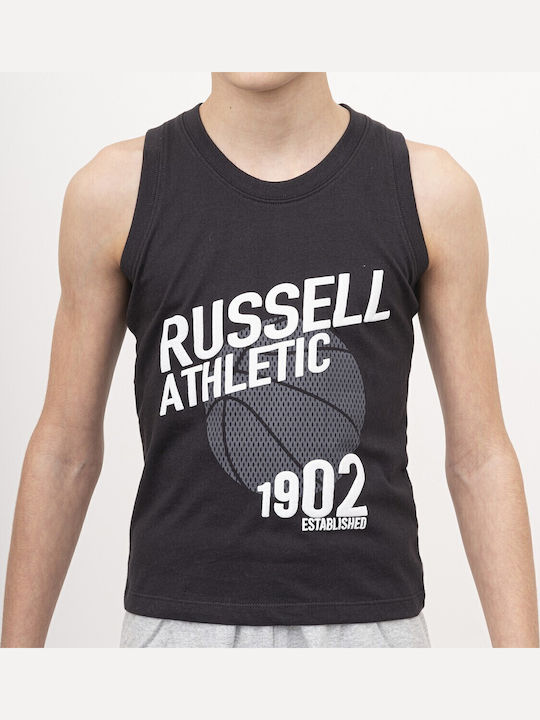 Russell Athletic Παιδική Μπλούζα Αμάνικη Μαύρη