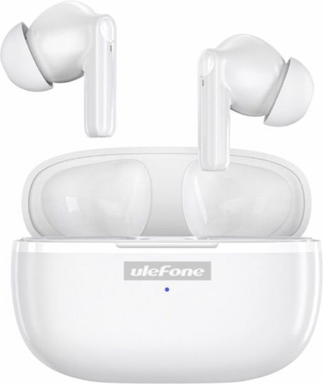 Ulefone Buds Bluetooth Handsfree Căști cu Rezistență la Transpirație și Carcasă de Încărcare Alb