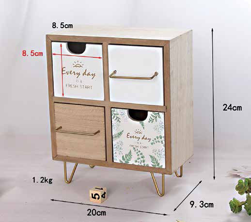 Newest Mini-Kommode Holz 24x21x9.5cm
