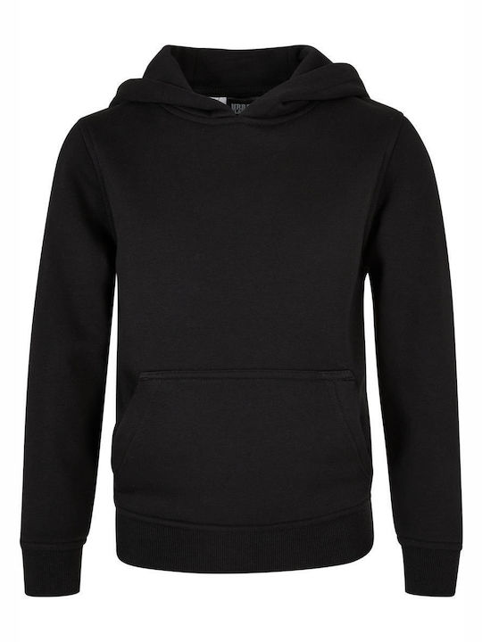 Urban Classics Kids Sweatshirt with Hood and Pocket Black