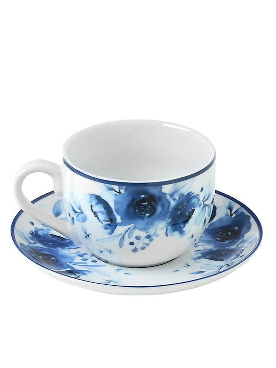 Estia Porcelain Tea Cup Set 220ml Blue