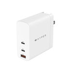 Hyper Charger Without Cable with USB-A Port and 2 USB-C Ports 140W Whites (HJG140WW)