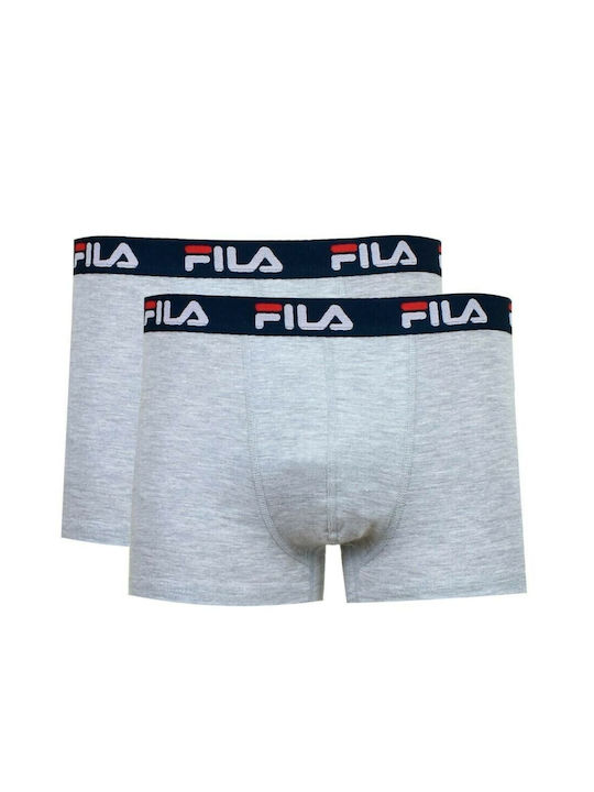 Fila Ανδρικά Μποξεράκια Γκρι 2Pack