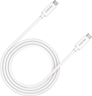 Canyon USB 4 Cable USB-C male - USB-C male 240W White 1m (CNS-USBC44W)