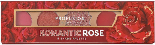 Profusion Cosmetics 5 Shade Lidschattenpalette in fester Form Romantic Rose