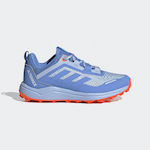 Adidas Kids Hiking Shoes Terrex Agravic Flow Blue Fusion / Impact Orange