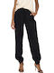 Only Women's Fabric Trousers in Slim Fit Black