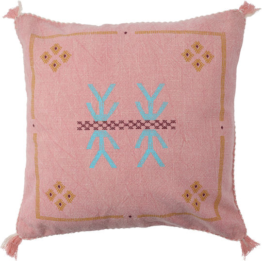 Zaros Perna De Canapea Din 100% Bumbac Roz 45x45cm